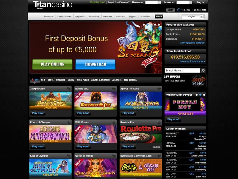 Titan Casino Instant Play